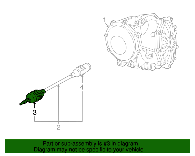 20062013 GM Rear HalfShaft Outer Constant Velocity (CV) Joint Boot