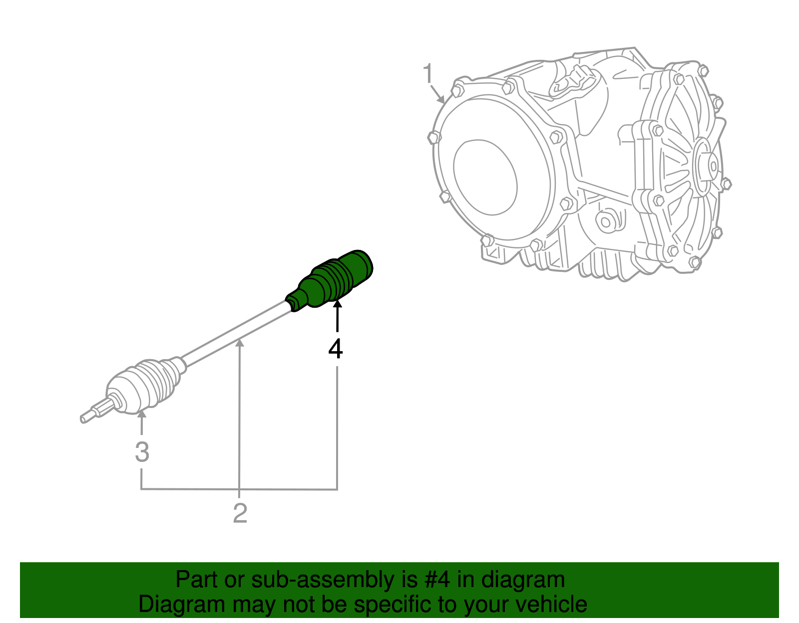 Boot Kit, Rear Whl Drv Shf Inner Cv Jt - Cadillac (89047795)