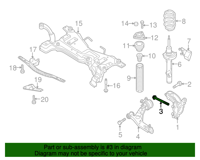 20042023 Mazda Disc Brake Caliper Bracket Mounting Bolt 9YA02A225