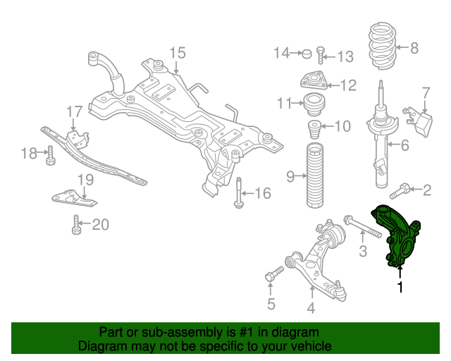 BBM233031C Knuckle 20102013 Mazda 3 Werner Mazda Parts