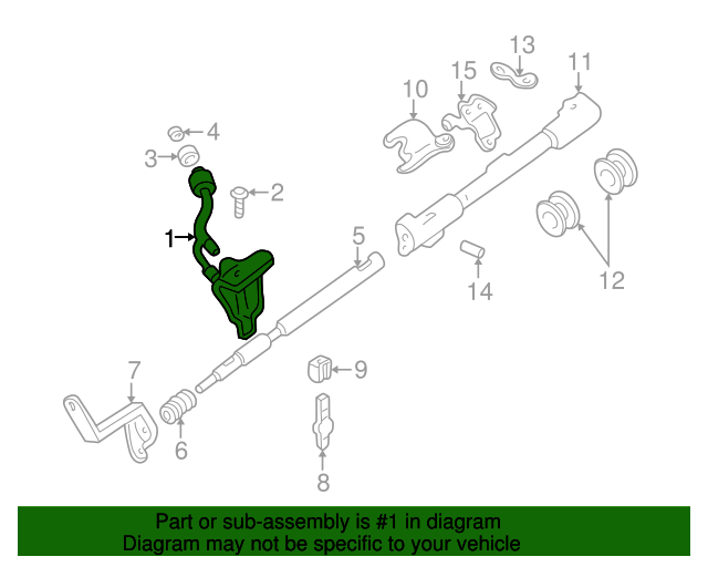 19992009 Mazda Gear Shift Assembly 1FAA46010