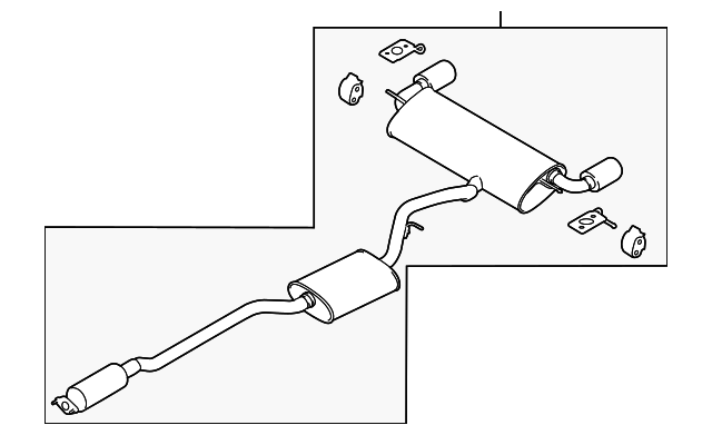 Muffler & Pipe - Ford (GJ7Z-5F250-A)