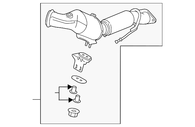 Catalytic Converter - Ford (GV6Z-5E212-B)