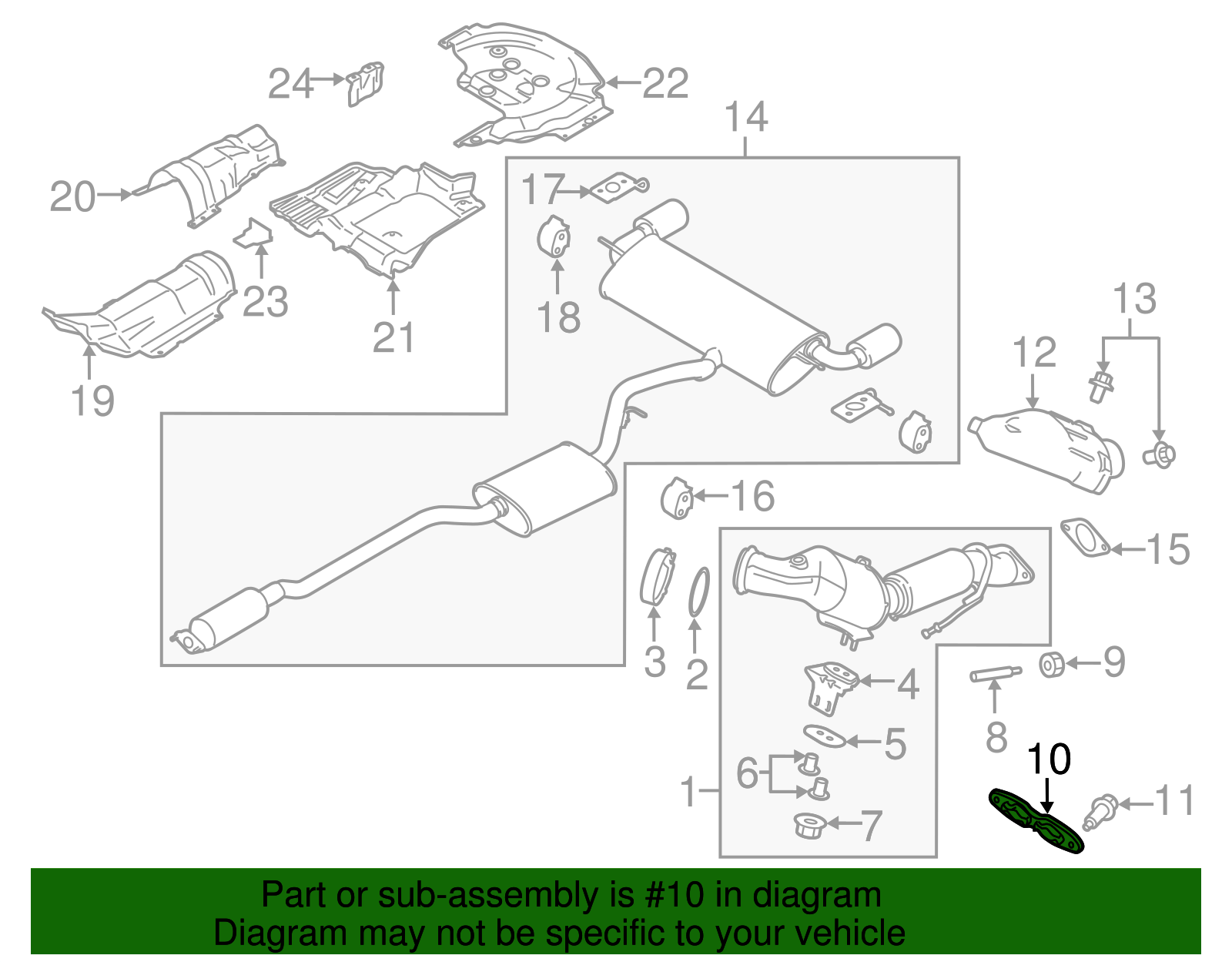 2013-2025 Ford Exhaust System Hanger Bracket BV6Z-5K291-A | Ford OEM ...