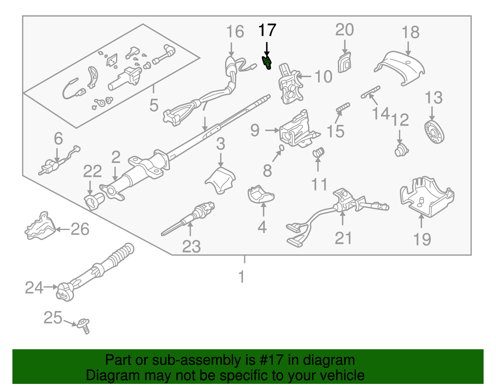Uncoded Ignition Lock Cylinder - GM (12369499)