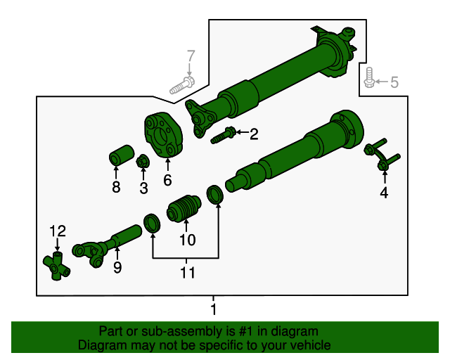 20182023 Ford Mustang OEM Drive Shaft Assembly JR3Z4R602V Ford