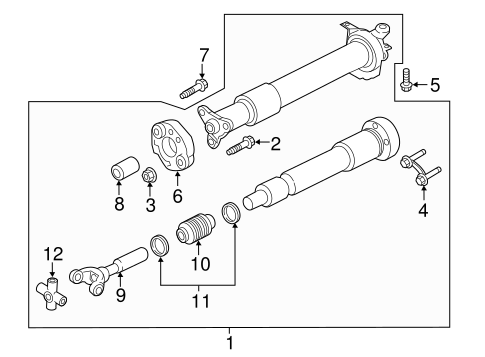 Drive Shaft for 2016 Ford Mustang | Eastgate Ford Parts