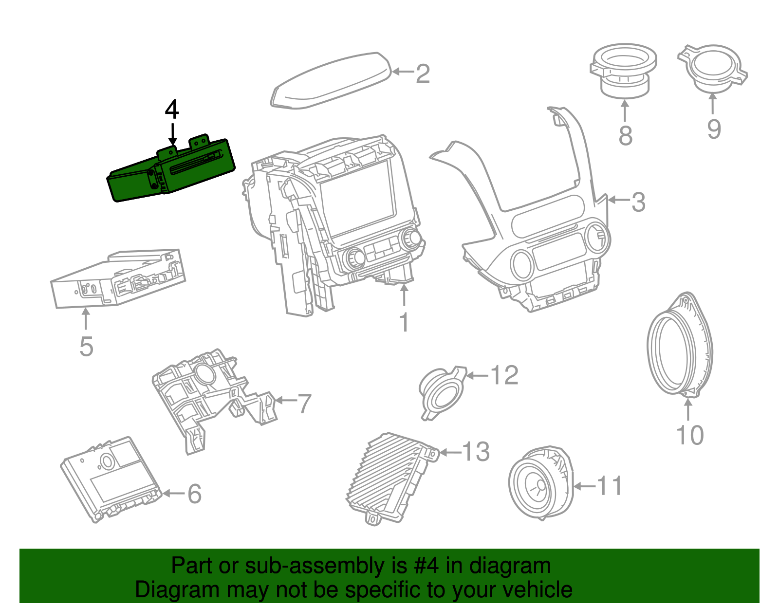 CD Player - GM (84409491)