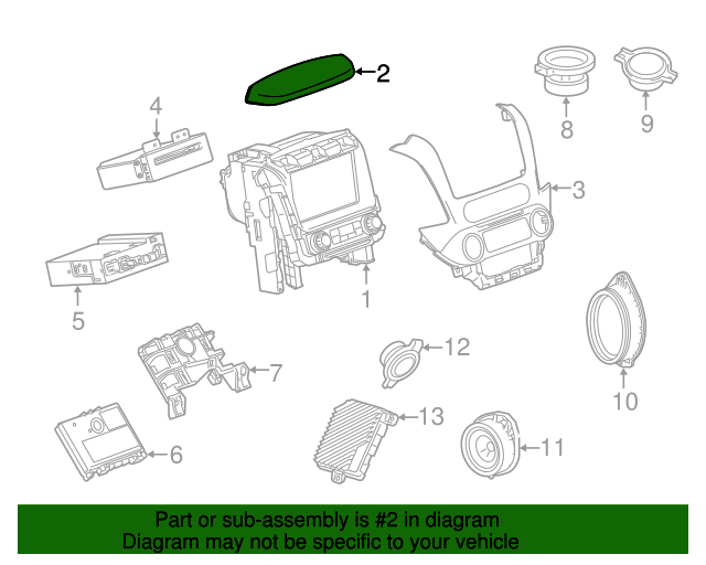 20152020 GM Jet Black Instrument Panel Upper Trim Cover 84017909 GM Parts Center