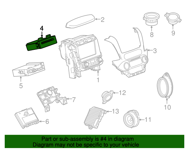 20152016 GM CD Player 84214286