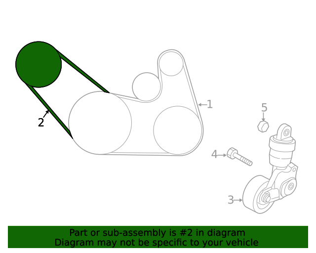 20192024 Mazda Water Pump Belt PX1315908