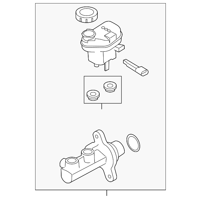 Genuine OEM Ford Part Master Cylinder DG1Z2140B Genuine OEM Ford