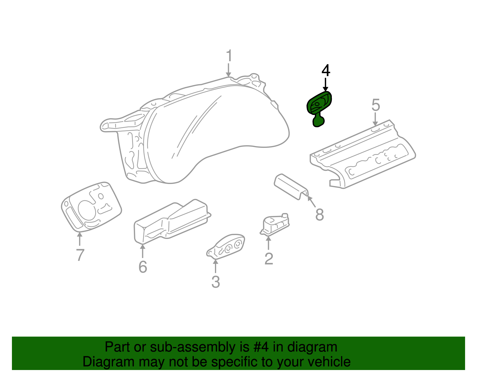 Cabin Air Temperature Sensor - GM (25706420)