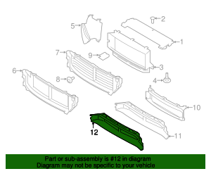 31690409 - Radiator Support Air Duct 2020-2023 Volvo XC90 ...