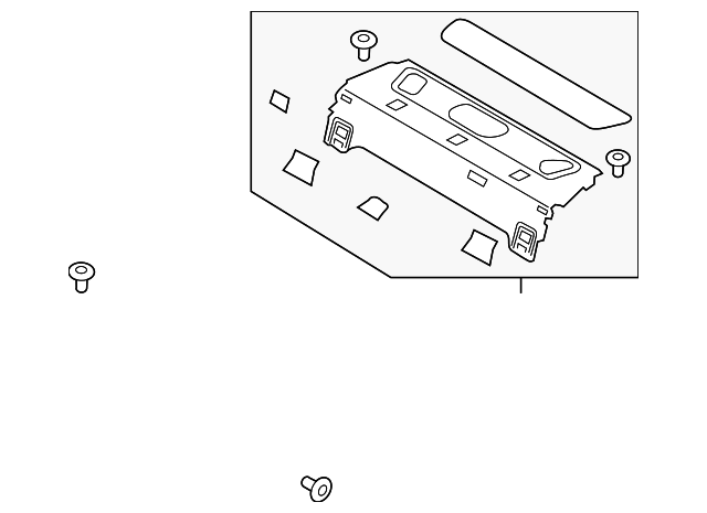 Pkg Tray Trim - Ford (GD9Z-5446668-DD)