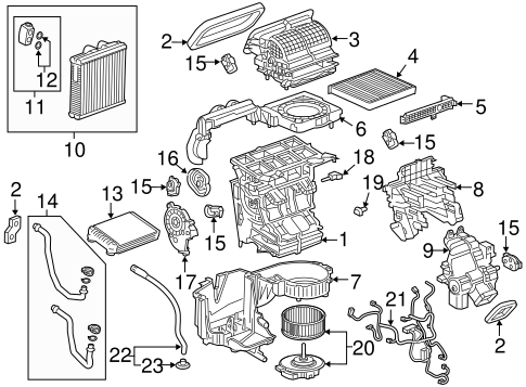 Evaporator & Heater Components for 2025 Cadillac XT5 | GMPartsDirect.com