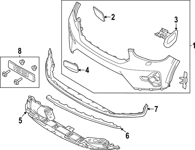 Genuine Bumper Cover for 2023 Volvo C40 Recharge | Part# 36003489 