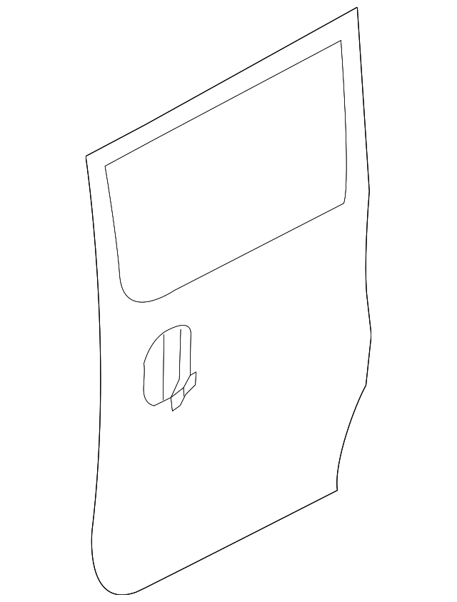 20152018 Chevrolet City Express Passenger Side Rear Door Outer Panel