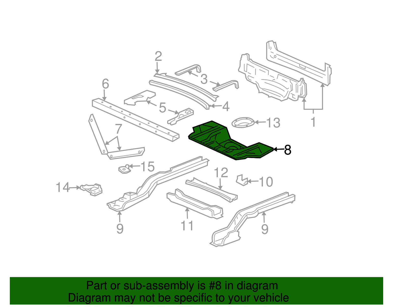Floor Pan Assembly - GM (12374401)