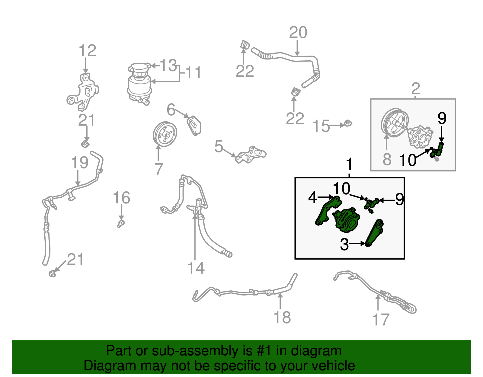 Power Steering Pump - Toyota (44320-33140)