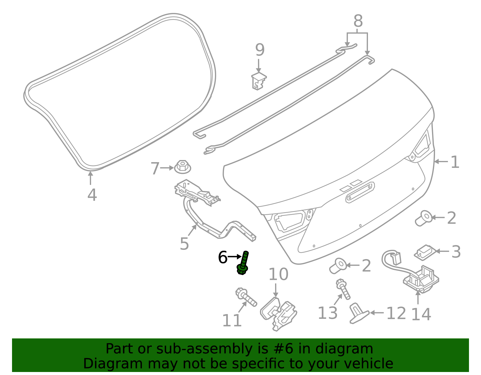 Hinge Bolt - Scion (90118-WB661)