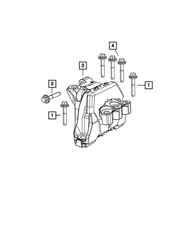 20132016 Dodge Dart Engine Mount 68081488AH Mopar eStore
