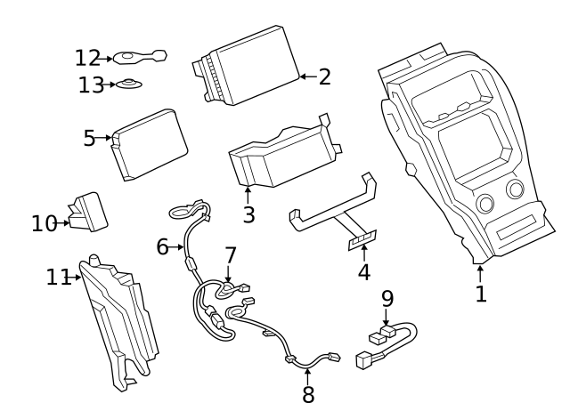 2019-2020 Lincoln Nautilus Dash Control Unit KA1Z-18842-GC | OEM Parts ...