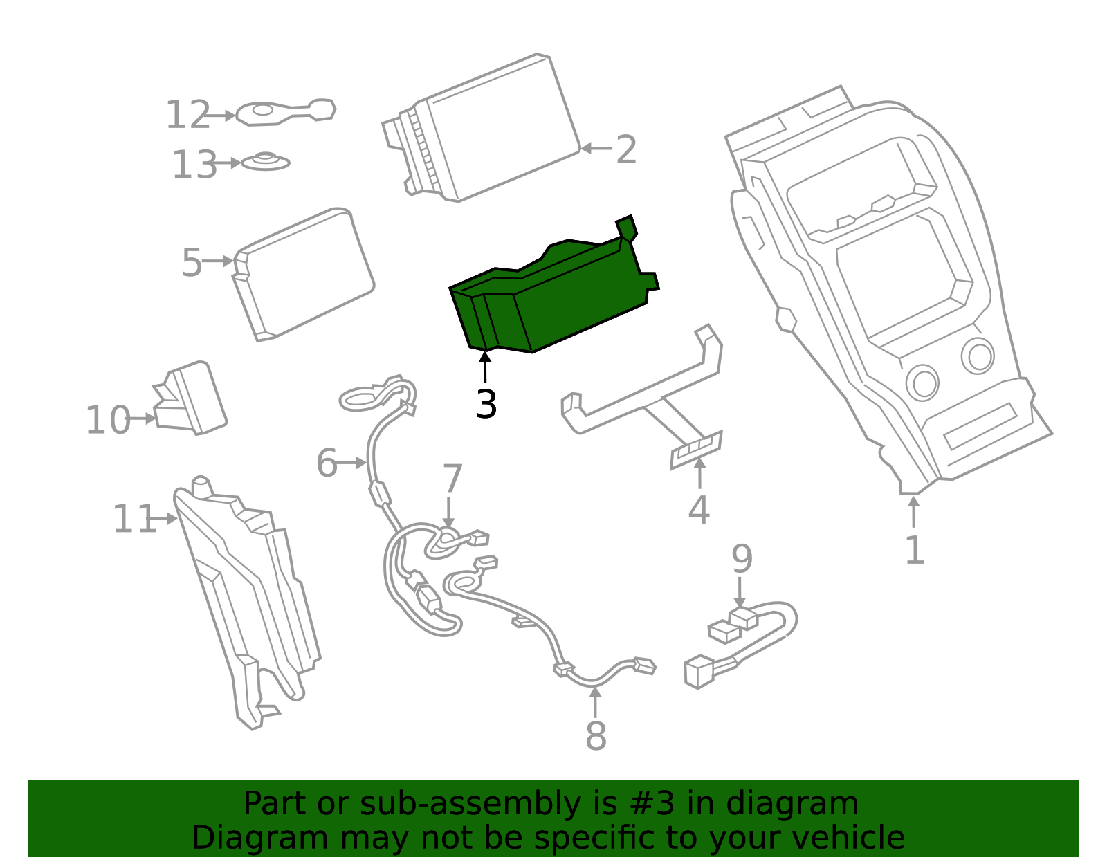 Receiver - Ford (HA1Z-18C869-HA)