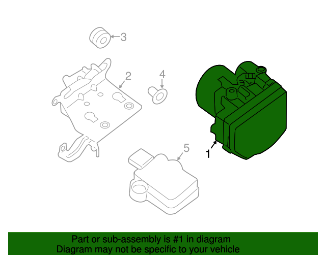 20132014 Nissan Pathfinder Actuator Assembly 476603KA1B Nissan