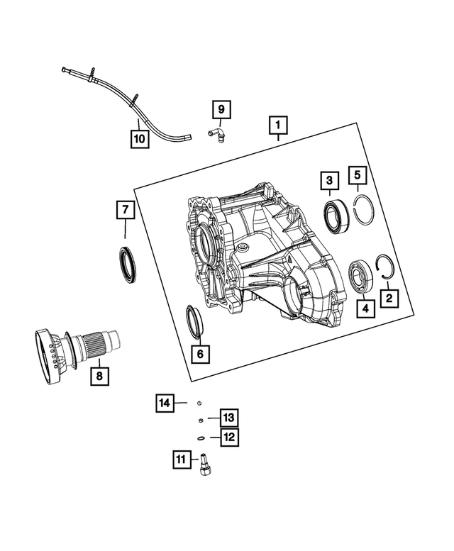 20142024 Mopar Transfer Case Vent Hose 68196571AA Mopar eStore