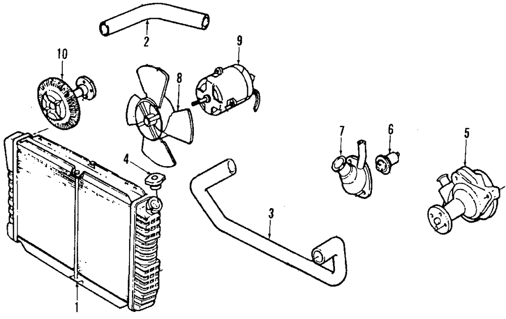 Upper Hose - Ford (E8SZ-8260-E)