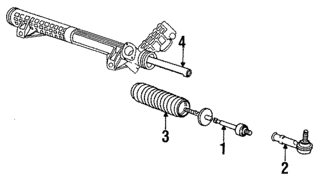 1985-1993 Volvo Rack And Pinion Assembly 1387350 | OEM Parts Online