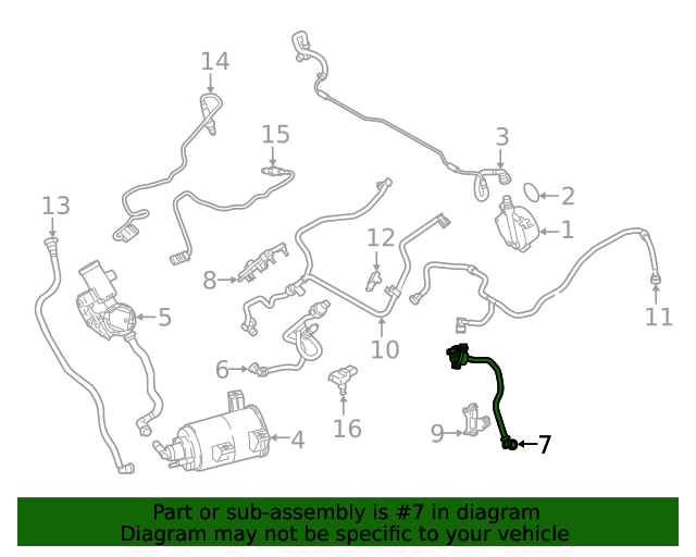 13907852338 20182024 BMW Fuel Tank Vent Valve (13907852338