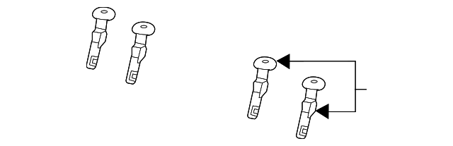 Light Platinum Rear Seat Head Restraint Guide - GM (84091580)