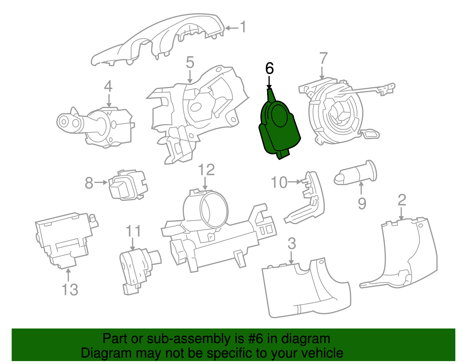 Steering Angle Sensor - GM (84107026)