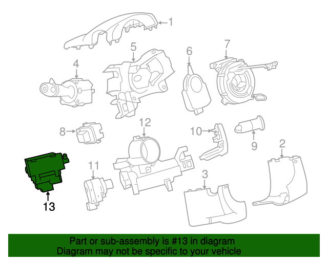 20072017 GM Shift Interlock Solenoid 22870635