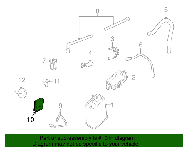 20062009 Cadillac XLR Exhaust Tail Pipe Flow Valve Control Module
