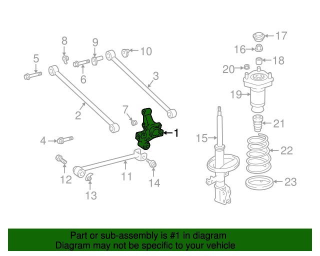 19992003 Lexus RX300 Suspension Knuckle 4230533020
