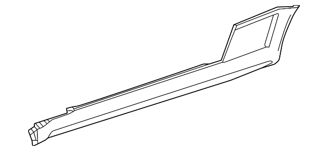 204-698-25-54-9999 - Rocker Molding 2012-2015 Mercedes-Benz C 63 