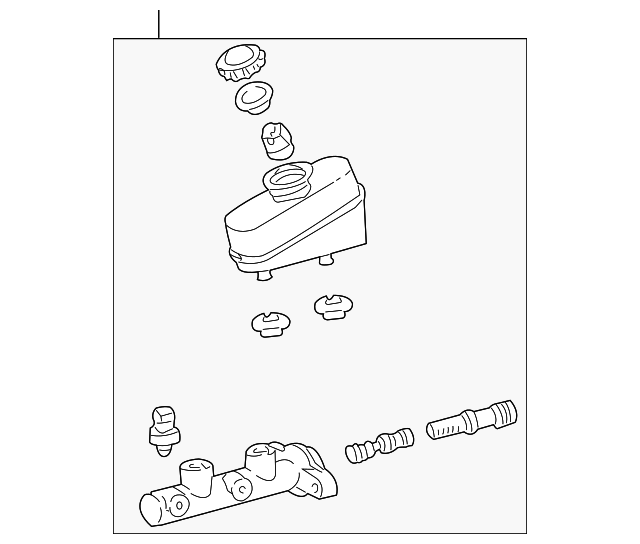 20022009 Mazda Master Cylinder 1F6043990A