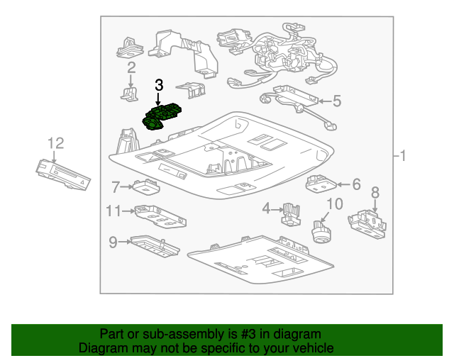 Map Lamp GM (23396155) GM Wholesale Direct