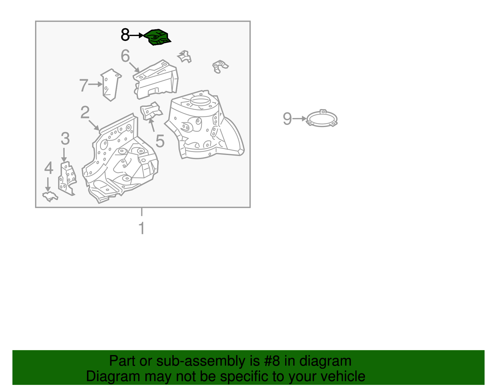 Upper Plate - Toyota (53705-12020)