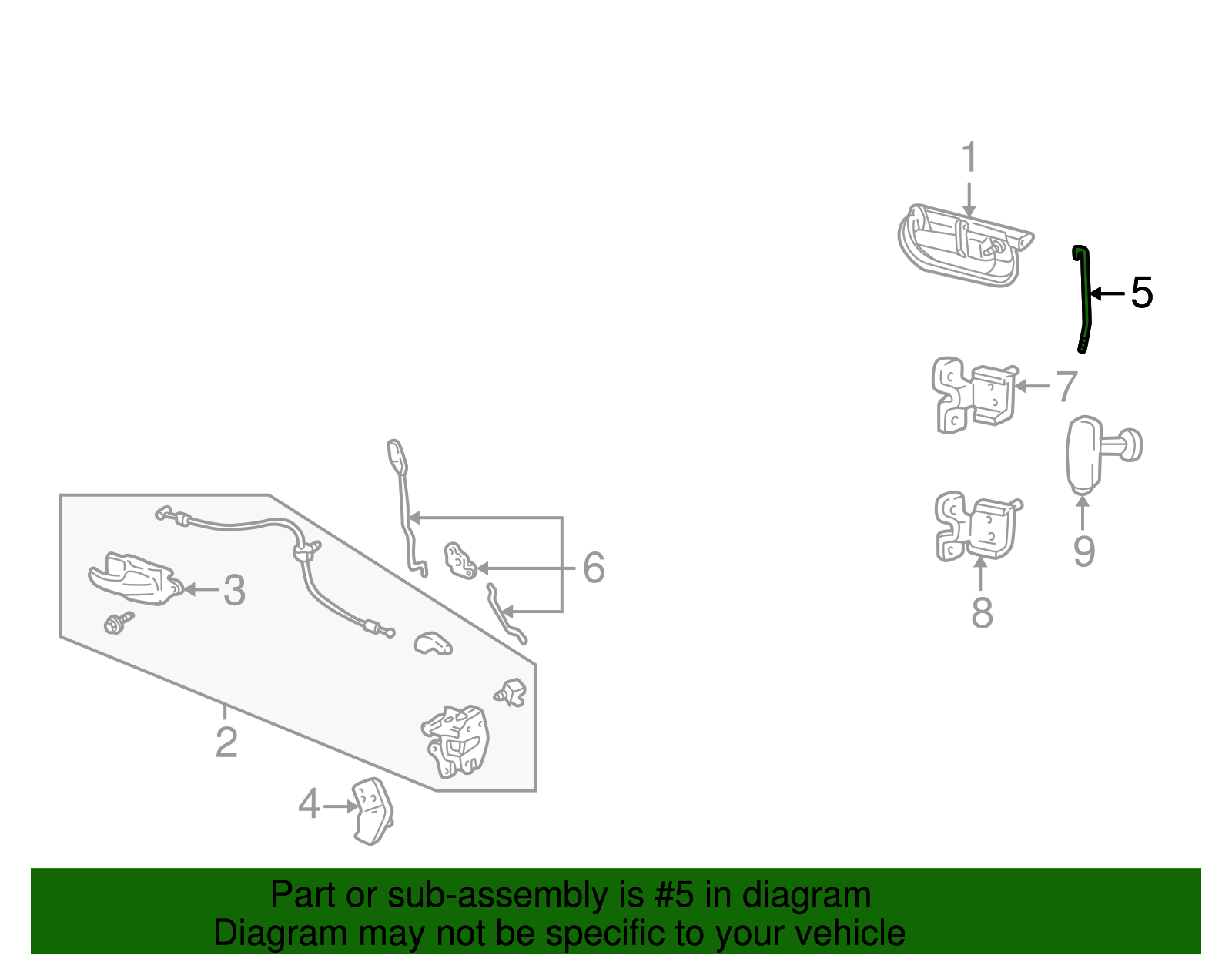 Control Rod - Ford (YL3Z-1626642-AA)