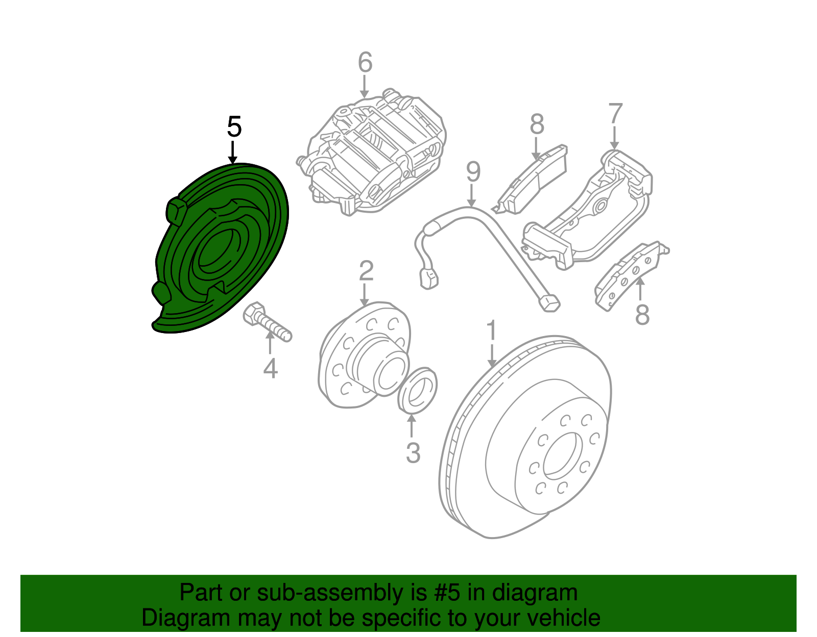 Brake Backing Plate - GM (89026798)