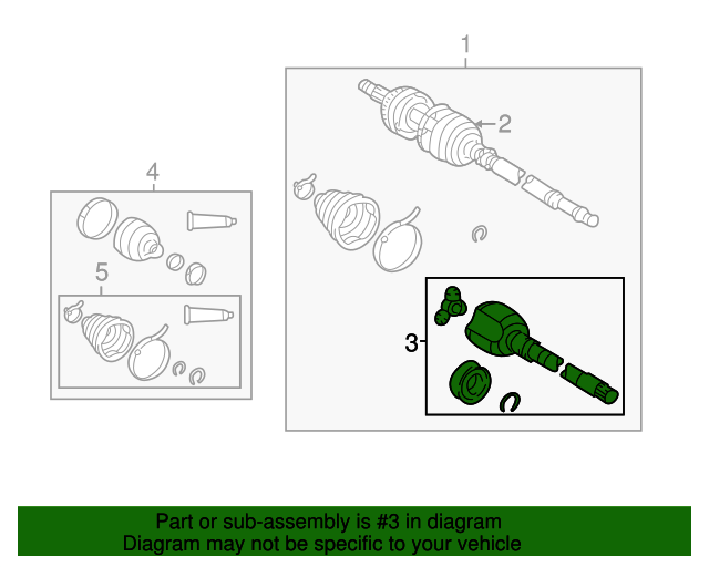 43040-32040 - CV Joint Kit 1990-2006 Toyota | AutoNationParts.com