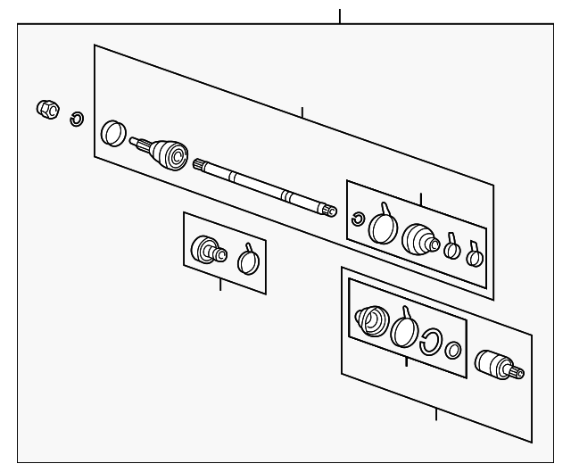 4950038442SJ Axle Assembly 20032006 Kia Optima Kia.Parts Store