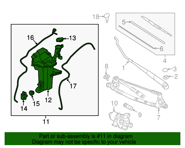 20182019 Kia Rio OEM NEW 20182019 Kia Rio Sedan Hatchback Reservoir