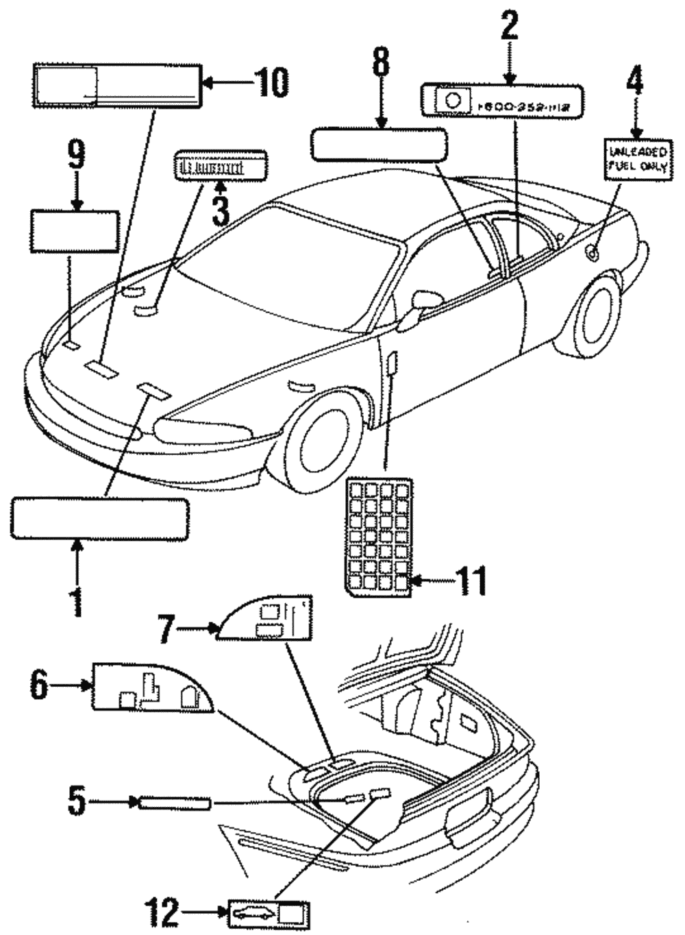 Driver Side Jack Usage Label - GM (25669383)