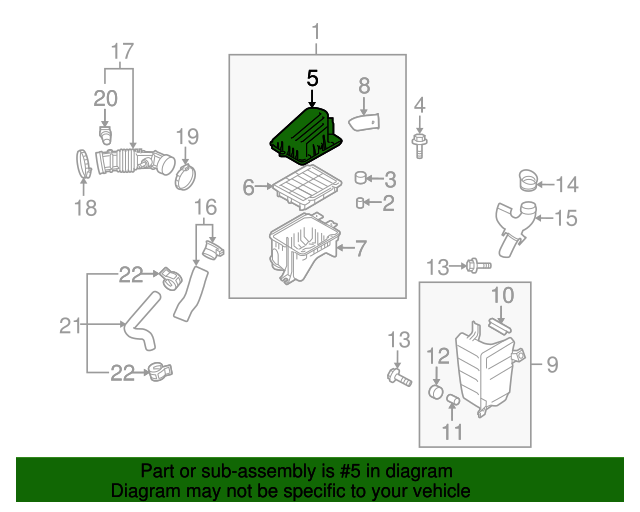 96536695 GM Air Cleaner Upper Housing GM Parts Store
