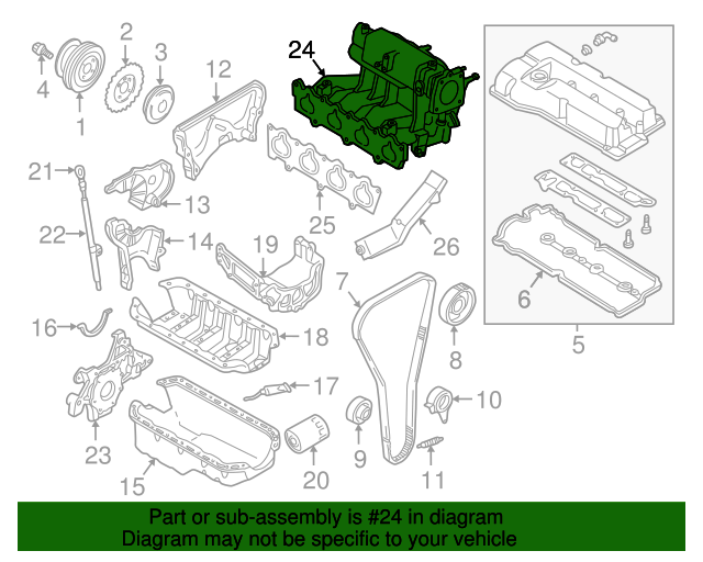 19992001 Mazda Protege Intake Manifold ZM0313100C OEM Parts Online